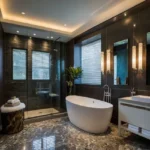 The Legend Pali Hill Bandra West 5 BHK Stylish Bathtub Vanity Bathroom