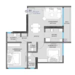 Trinity Towers JET Realty 2 BHK Santacruz East Spacious Apartment Floor Plan