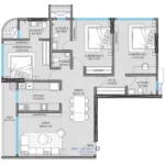 Trinity Towers JET Realty 3 BHK Santacruz East Spacious Apartment Floor Plan