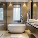 Vaarivana Villas Urse Mumbai Pune Expressway 3 BHK Bathroom Bathtub Glass Partition