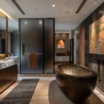 Vistabay Rustomjee Sewri West Parel 3 BHK Luxury Stone Bathroom