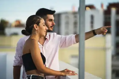 Buyer Couple Selecting Spot for Vacation Home