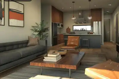 Furnished Living Room inside Swanky Apartment for Sale Mumbai