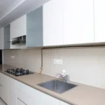 4 BHK Hiranandani Gardens Richmond Tower Powai Sleek Counter Top Kitchen Interior