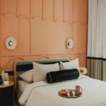 4 BHK Mar Selva Villa Bardez Goa Bedroom With Decorative Headboard