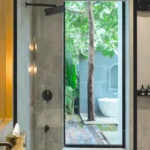 4 BHK Mar Selva Villa Bardez Goa Bathroom Opening To Garden