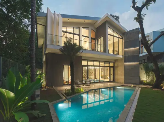 4 BHK Mar Selva Villa Bardez Goa Pool Facing Glass Facade