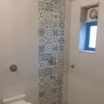 4 BHK Villa Casa De Santorini Varsoli Alibaug Wall Pattern Shower Area Bathroom