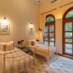 4 BHK Villa Loto Bianco Siolim Goa Twin Beds Room With Windows