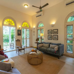 4 BHK Villa Loto Bianco Siolim Goa Living Space Opening To Garden