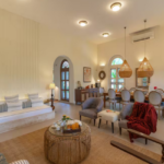 4 BHK Villa Loto Bianco Siolim Goa Large Living Lounge With Windows