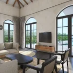 4 BHK Villa Rio Estado Ucassaim Goa Arched Window Expansive Living Room