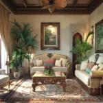 4 BHK Villa Rio Estado Ucassaim Goa Traditional Living Room Interior Design
