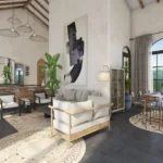 4 BHK Villa Rio Estado Ucassaim Goa Open Living Dining Interior Design