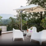 45 Saint Hills Riverfront Villas Khanand Karjat 3 BHK Rooftop Sitting Space With Scenic Hill View And Outdoor Furniture