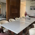 6 BHK Villa Jambrung Karjat Living Room With Large Curtains