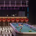 Aaradhya Onepark Sindhu Wadi Ghatkopar East Stylish Indoor Games Lounge Featuring Pool Table And Social Bar Area