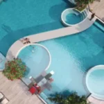 Aaradhya Onepark Sindhu Wadi Ghatkopar East Birdseye View Of Unique Curved Pool Design And Sundeck