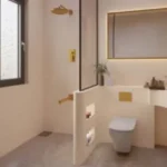 Aaroha La Safira Candolim Goa Bathroom With Shower Partition WC Vanity