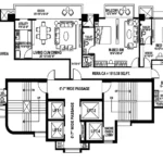 Aurum Girnar Teen Batti Malabar Hill 4 BHK Floor Plan With Deck And Balcony