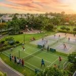 Birla Estates Boisar Luxury Plots Outdoor Sports Area With Tennis Courts Open Grounds And Activity Zones