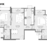Birla Taranya Airoli Thane Belapur Road 3 BHK Floor Plan