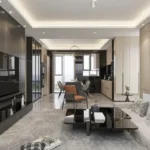 Birla Taranya Airoli Thane Belapur Road 3 BHK Living Area With Sofa Seating Dining Setup