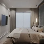 Crest Golfshire Chembur Colony Chembur 3 BHK Bedroom Featuring Minimal Decor Soft Furnishing