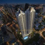 Crystal Antras Manpada Thane West 2 BHK High Rise Tower City Skyline View