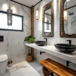 Crystal Antras Manpada Thane West 2 BHK Premium Bathroom With Marble Finish