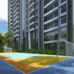 Crystal Antras Manpada Thane West 2 BHK Outdoor Play Court Beside Residential Towers