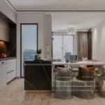 Crystal Antras Manpada Thane West 4 BHK Open Kitchen With Dining Setup