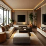 Esto Arkis Versova 3.5 BHK Living Room With Balcony Access