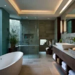 Good Earth Villas Igatpuri Nashik 3 BHK Bathroom Interior With Vanity Counter Walk-In Shower Modern Lighting And Premium Finishes