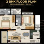 Icon By Merx Jacob Circle Mahalaxmi 2 BHK Floor Plan