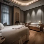 Icon By Merx Jacob Circle Mahalaxmi 3 BHK Bedroom Interior With Cozy Lighting Elegant Decor And Premium Wooden Finish