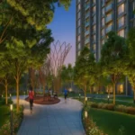 Icon By Merx Jacob Circle Mahalaxmi 3 BHK Landscaped Garden Walking Path With Trees Open Green Space And Premium Outdoor Ambience
