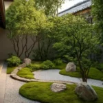 Icon By Merx Jacob Circle Mahalaxmi 3 BHK Zen Garden With Peaceful Landscape Stone Pathways Greenery