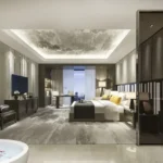 Icons 71 Union Park 4 BHK Bedroom Suite With Open Bathroom Layout Bathtub And Premium Ceiling Design