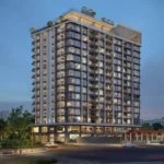 Icons 71 Union Park Residential Tower Exterior With Illuminated Facade Ground Level Retail