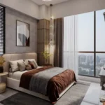 Inspira Aura Saibaba Nagar Borivali West 3 BHK Large Window Bedroom Interior