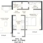 JP Parkway Andheri East 1 BHK Floor Plan