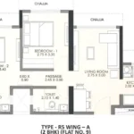 JP Parkway Andheri East 2 BHK Floor Plan
