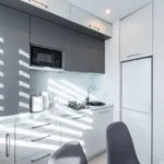 JP Parkway Andheri East 2 BHK Kitchen With Overhead Cabinets Built Appliances