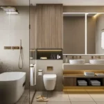 Kabra Garnet Adarsh Nagar Malad West 3 BHK Double Sink Bathroom With Bathtub
