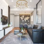 Kabra Garnet Adarsh Nagar Malad West 3 BHK Living Room With Sofa Seating