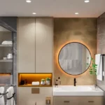 Kalpataru Lokhandwala Lokhandwala Andheri West 3 BHK Bathroom With Round Mirror