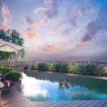 Kalpataru Primera Kolshet Road Thane 3 BHK Rooftop Infinity Pool With Relaxing Deck And Evening Skyline Views
