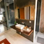 Kalpataru Primera Kolshet Road Thane 3 BHK Stylish Washroom Interior With Elegant Vanity Unit And Shower Space