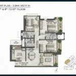 Kalpataru Vienta Kandivali East 3 BHK Floor Plan